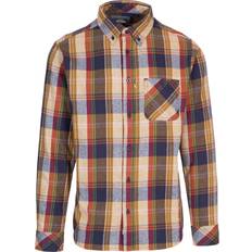 Beige Shirts Trespass Mens Parkfordley Checked Shirt Sandstone