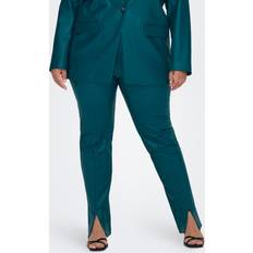 Turquoise - Women Leggings Only Curvy Coated Leggings