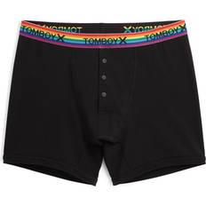 TomboyX 6" Fly Packing Boxer Black Rainbow Black Rainbow