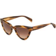 Rag & Bone Cat Eye Sunglasses, 52mm Brown/Brown Gradient