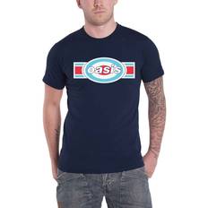 Oasis T Shirt Band Logo Target Oblong new Official Mens Navy Blue