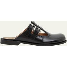 Loewe Campo leather Mary Jane mules black