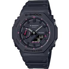 G-Shock Two-Hand Analog Digital Black Resin Watch, 45.4mm, GA2100P-1A Black Black