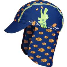 Playshoes kinder uv-schutz mütze krokodil marine Blau