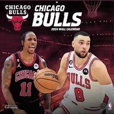 Turner Licensing NBA Chicago Bulls 2024 30 X 30cm Wall Calendar, Red