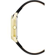 Anne Klein Octagonal Shaped Leather in Black&Gold-Tone Black&Gold-Tone