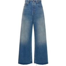 Gucci Women Trousers & Shorts Gucci Horsebit high-rise wide-leg jeans blue