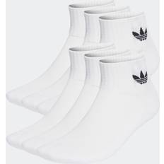 Adidas Men - White Clothing Adidas white & black mid ankle socks pack White/Black 8.5-10