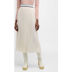 Moncler S Skirts Moncler Pleated Midi Skirt Natural IT/8