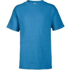 Turquoise Tops Delta Apparel Soft Youth 4.3 oz Soft Spun T-Shirt Turquoise
