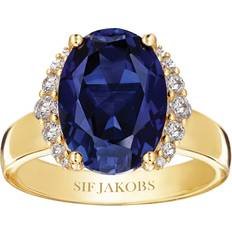 Sif Jakobs Ellisse Grande Ring - Gold/Blue/Transparent