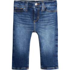 Gerber Unisex Baby Toddler Straight Leg Stretch Denim Jeans, Infant Blue