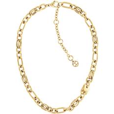 Tommy Hilfiger Earrings Tommy Hilfiger Link Chain Necklace, Gold