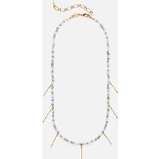 Anni Lu Silver Lining 18-Karat Gold-Plated Beaded Necklace