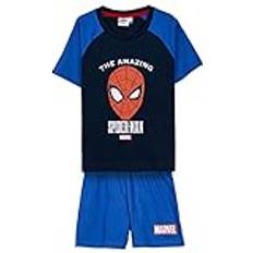 Cerda CERDÁ LIFE'S LITTLE MOMENTS Unisex Baby Schlafanzug für Kinder Spiderman Sommerpyjama für Jungen, grau und rot, Jahre