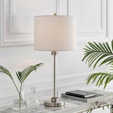 Furniturebox Esme Stylish Clear Metal Table Lamp