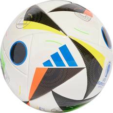 adidas Euro 2024 Mini Football - White / Black / Glow Blue