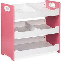 Pink Shelfs Kid's Room Relaxdays Kinderregal rosa spielzeugregal kinder aufbewahrungsregal kinderzimmerregal