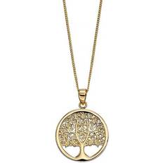 Elements Gold Yellow Gold Tree Of Life Pendant GP2150