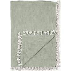 Crane Baby Crane Baby 6-Layer Muslin Baby Blanket with Tassle Edge Fern