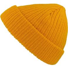 Yellow Beanies Atlantis Unisex Docker Short Beanie With Turn Up yellow