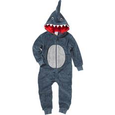 Onesies Shark Fleece Dark Grey 10-11 Years