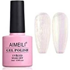 AIMEILI Pearl Gel Nail Shimmer Mermaid Nail Gel Soak V Gel