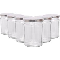 Argon Tableware 450ml Glass Jam Jars with Lids