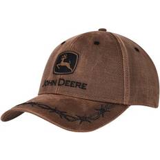 Top of the World Men's Brown John Deere Classic Oil Skin Adjustable Hat