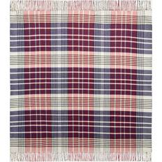 Checkered Blankets Burberry Check Wool-Blend Scarf Blankets Red