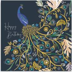 Woodmansterne Peacock Birthday Card