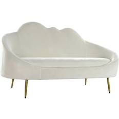 Dkd Home Decor White Metal Clouds Scandi Sofa 2 Seater