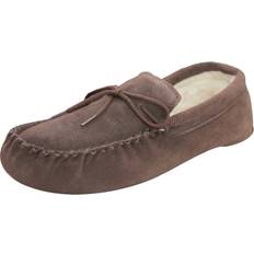 Unisex Moccasins Eastern Counties Leather Wool-blend Soft Sole Moccasins Chocolate