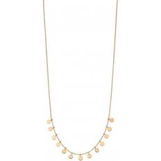 Elements Gold Elements Gold Yellow Gold Disc Necklace GN316