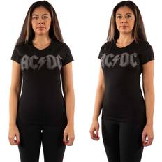 AC/DC Diamante Logo T-Shirt Black