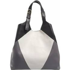 Furla Flow Xl Tote - Marshmallow/ Soil/ Nero