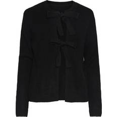 Pieces Silly Tie Cardigan - Black