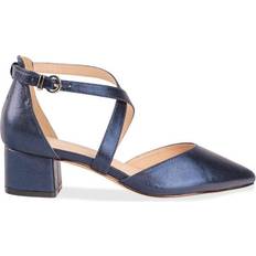 Paradox London Fran Wide Fit Block Heel Court Shoe