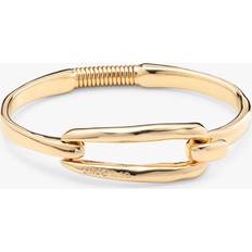 UNOde50 Elongated Clasp Bangle, Gold