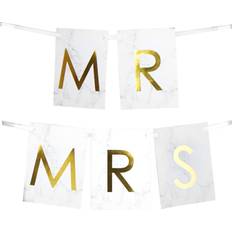 Neviti Mr & Mrs Marble Effect Bunting