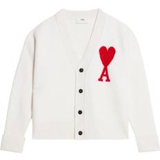 Women - Wool Cardigans Ami Paris Off-White de Cœur Cardigan