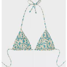 Turquoise - Women Bikini Tops Versace Allover Bikini top 5v550_turquoise_avory