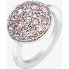 Beige Rings Hot Diamonds Emozioni Champagne Bouquet Ring ER009-N Silver