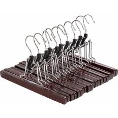 Brown Hangers Oypla Pack Of 10 Garment Coat Skirt Hanger