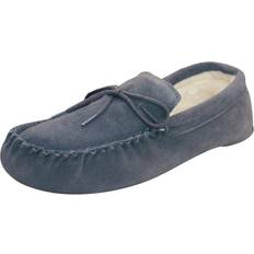 Unisex Moccasins Eastern Counties Leather Wool-blend Soft Sole Moccasins Navy