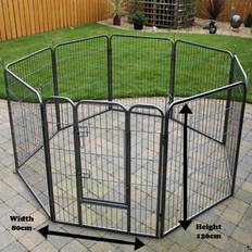 RayGar Heavy Duty 8 Panel Pet Dog Play Pen Run Enclosure Xl