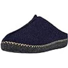 Mols Unisex Hausschuh Seleigh Unisex Felt Slipper Hauslatschen Pantoffeln für Damen und Herren 2048 Navy Blazer