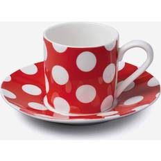 Red Espresso Cups W.M Bartleet & Sons Wm Bartleet & Sons Porcelain Spotty Espresso Cup