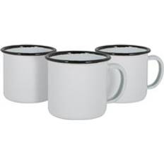 Black Espresso Cups Argon Tableware Enamel 130ml Pack Espresso Cup