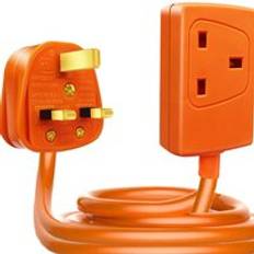 ExtraStar 1 Gang Unswitched Extension Lead 15M Orange